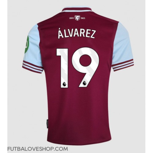 Dres West Ham United Edson Alvarez #19 Domáci 2024-25 Krátky Rukáv